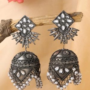 Oxidised Earring