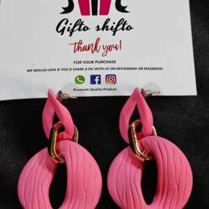 Beautiful Pink Korean long  Earrings