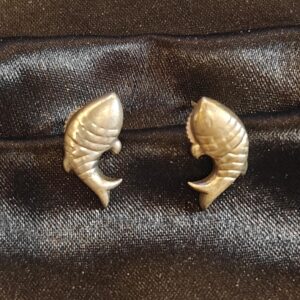 Fish Silver Brass Studs