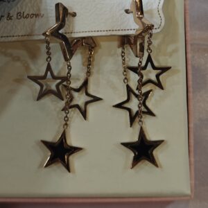 Star Gold Plated Anti Tarnished Earrings