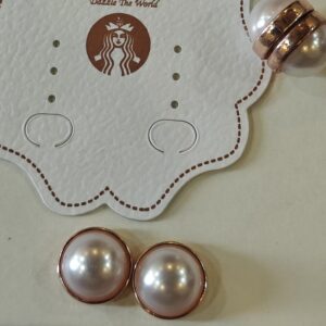 Rose- Gold Pearl Magnet Anti Tarnished Studs