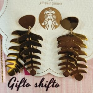 Leaf Gold Plated Anti Tarnished Earrings