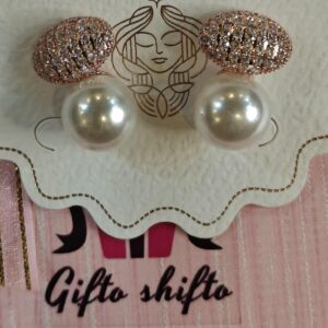 Rose- Gold Pearl Anti Tarnished Studs