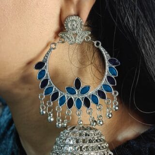 Discover the Elegance of Kratika Oxidised Jhumkas
