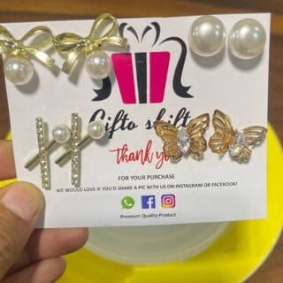 Korean Earrings Gift Pack pack of 4