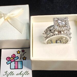 American Diamond Queen Ring with Gift Box
