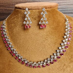 American Diamond Necklace Set