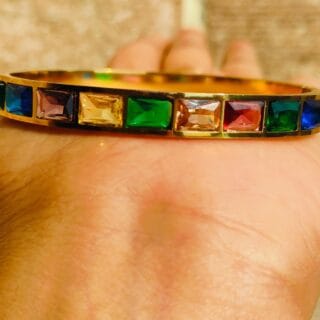 Multicolored Gold- Plated Anti tarnished bracelet