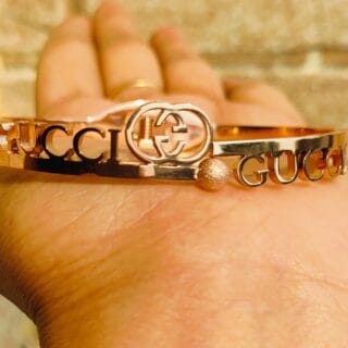 Gucci Rose- Gold Openable Anti tarnished bracelet