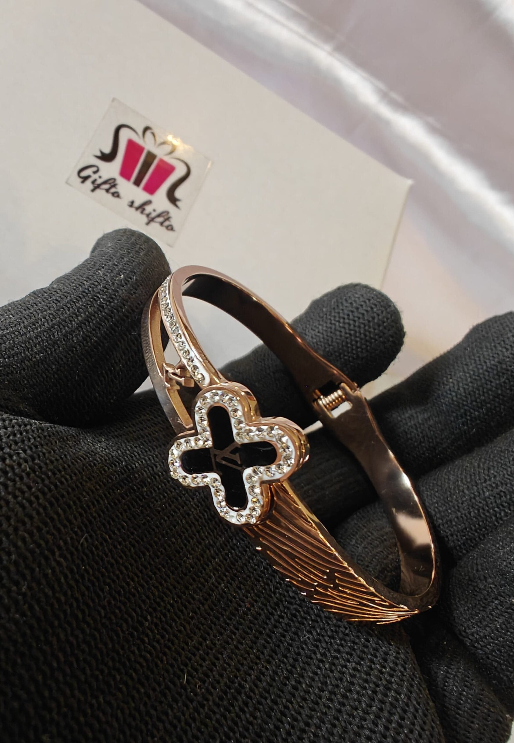 X Rose- Gold Plated Anti tarnished bracelet - Image 2