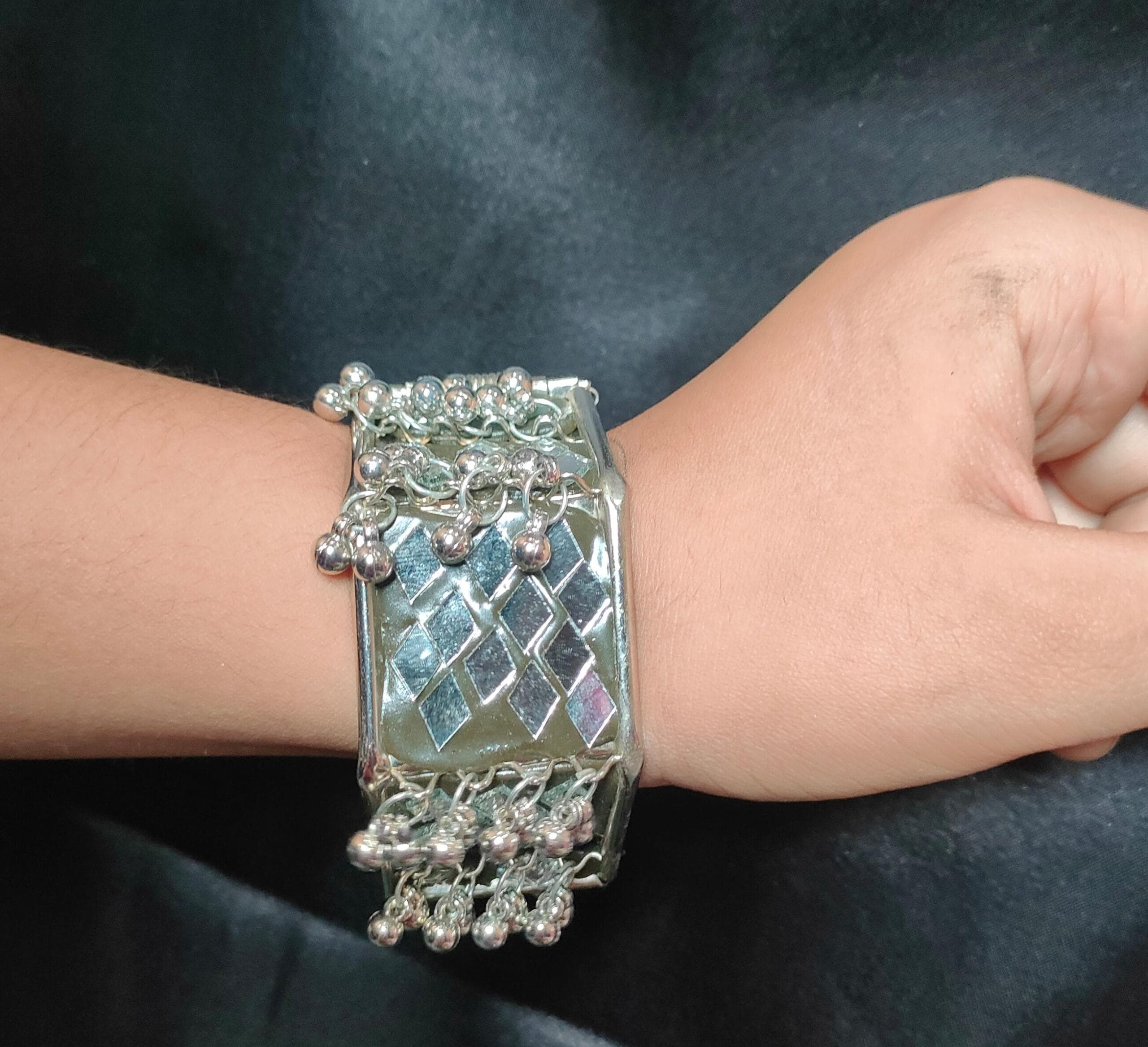 Mirror Oxidised Kada - Image 2