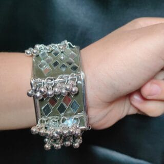 Mirror Oxidised Kada