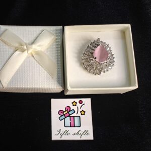 American Diamond Ring With Gift Box