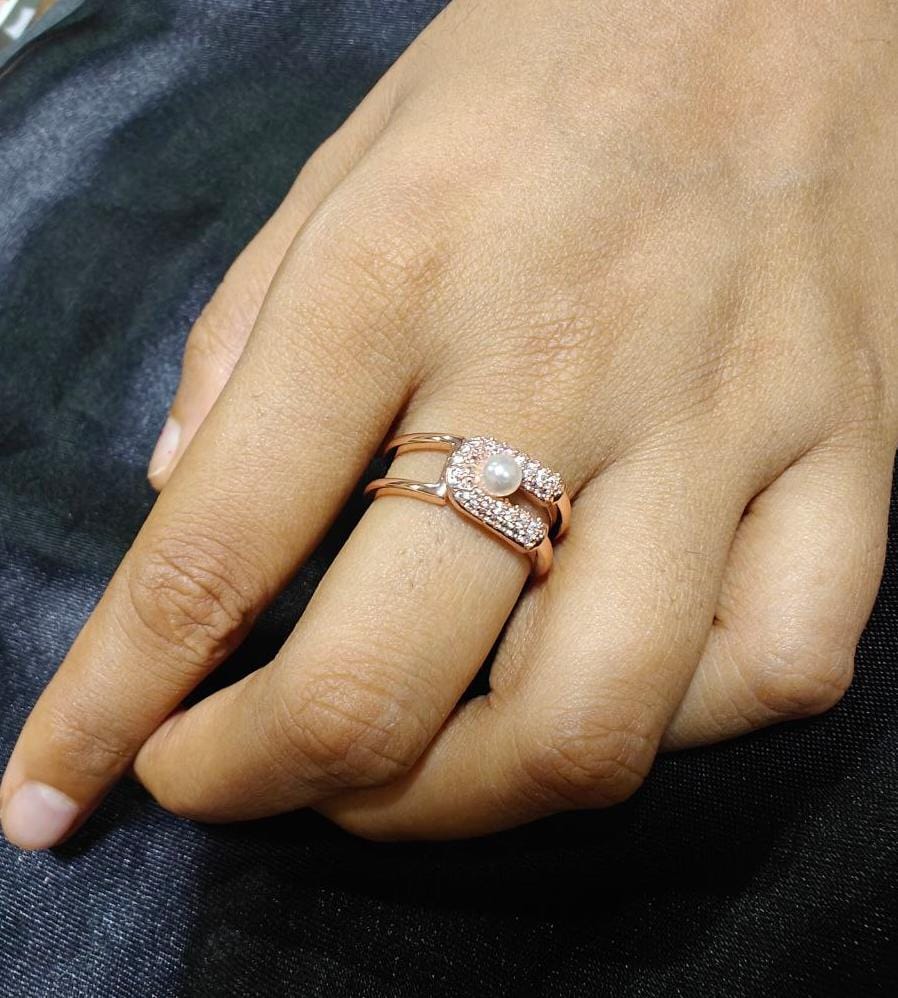 Anti Tarnished Stainless Steel Ring With Box - Image 2
