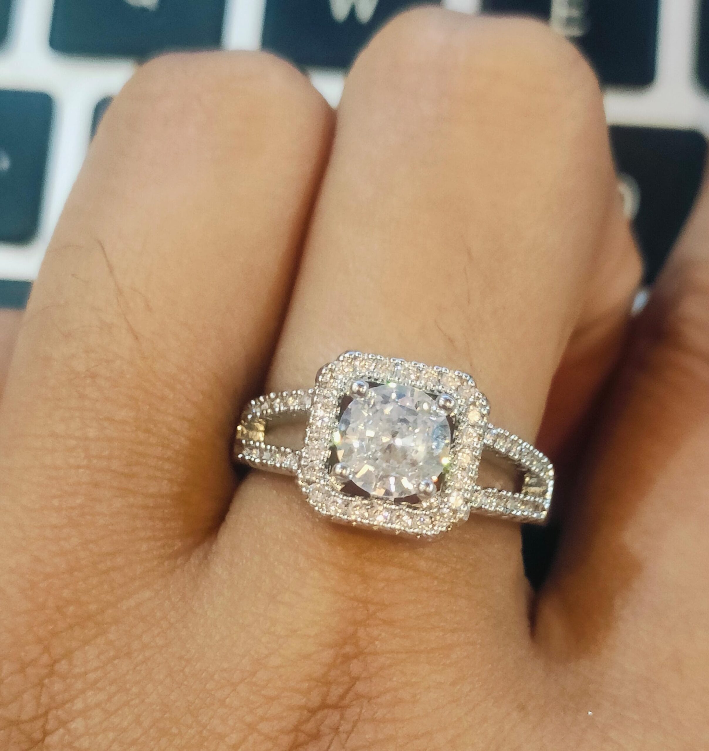 American Diamond Cocktail Ring
