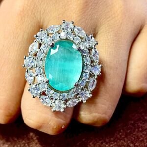 American Diamond Big Ring