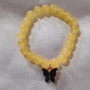 Butterfly Yellow Crystal Bracelet