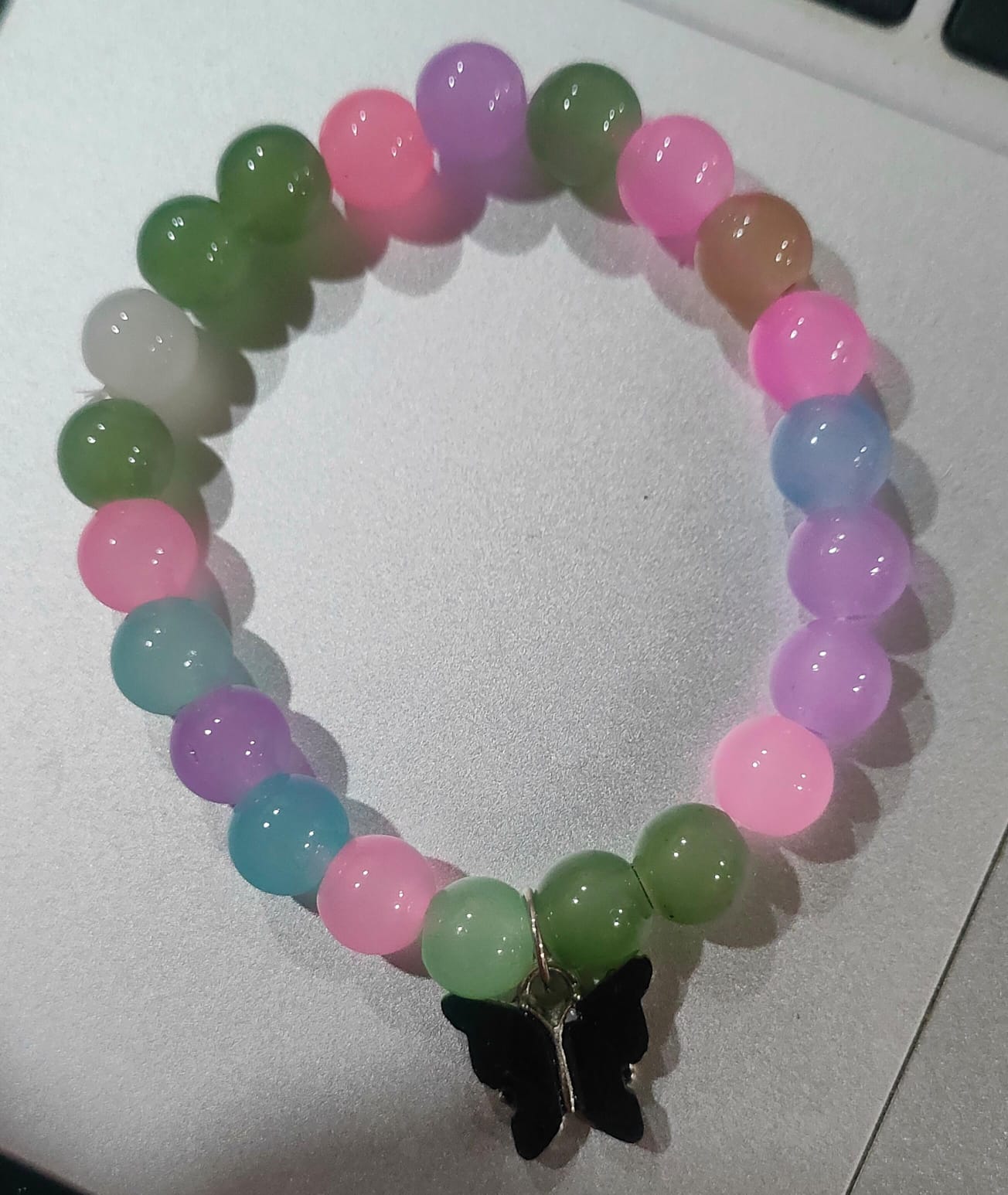 Butterfly Multicolored Crystal Bracelet