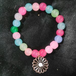 Sunflower Black Crystal Bracelet