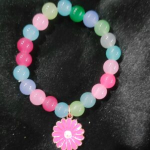 Sunflower Pink Crystal Bracelet