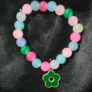 Flower Green  Crystal Bracelet