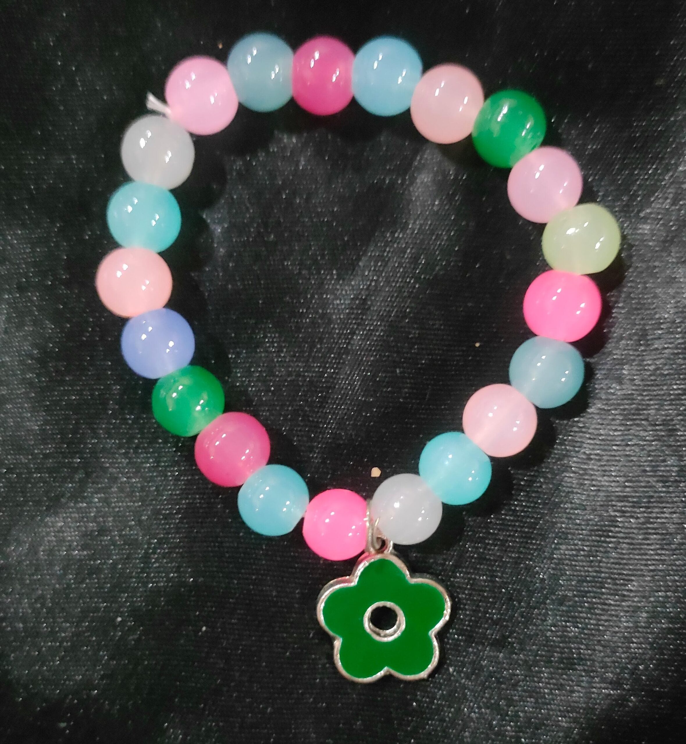 Flower Green Crystal Bracelet