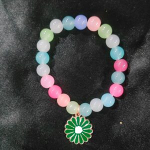 Sunflower Green Crystal Bracelet
