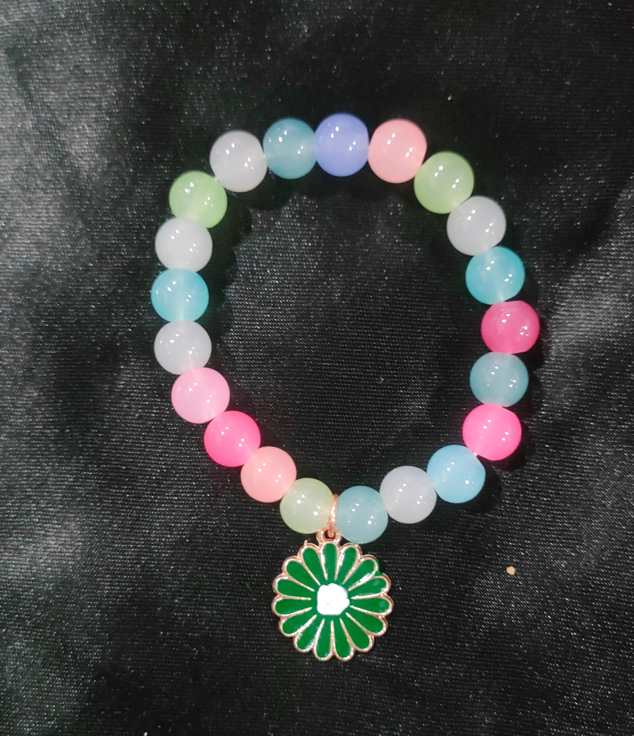 Sunflower Green Crystal Bracelet