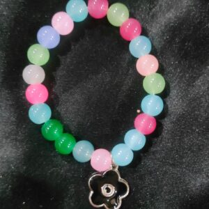 Flower Black Crystal Bracelet