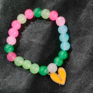Heart Yellow Crystal Bracelet
