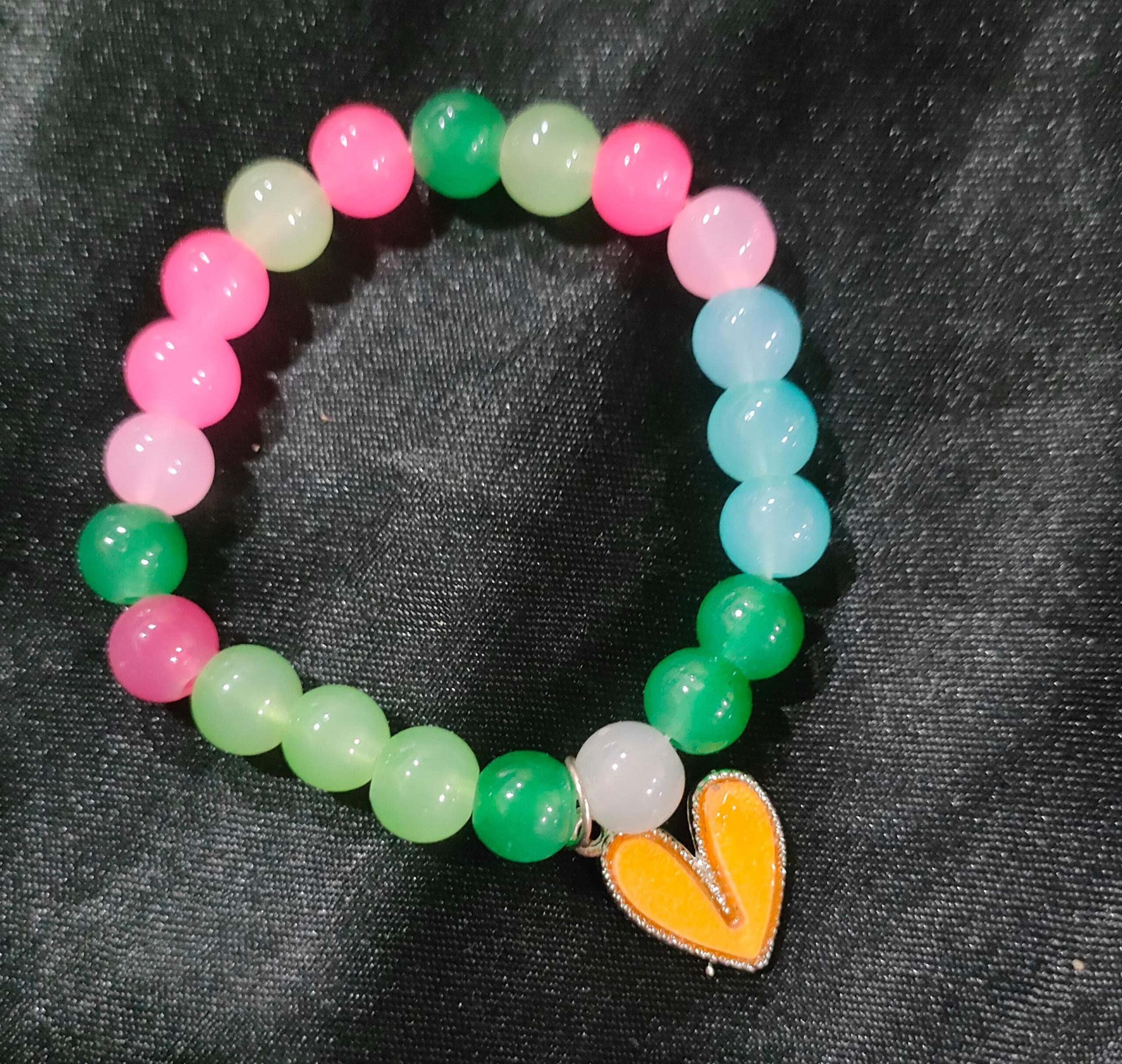 Heart Yellow Crystal Bracelet