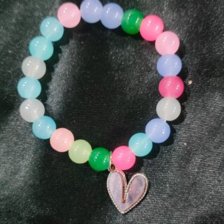 Heart Purple Crystal Bracelet