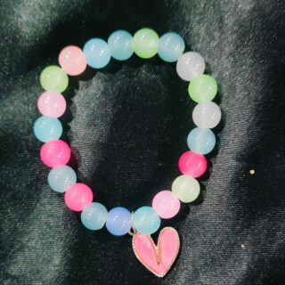 Heart Pink Crystal Bracelet