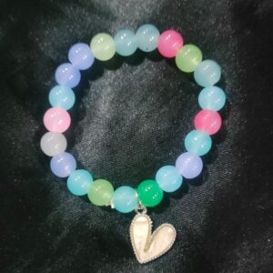 Heart White Crystal Bracelet