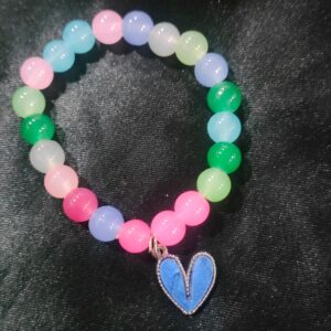 Heart Dark Blue Crystal Bracelet