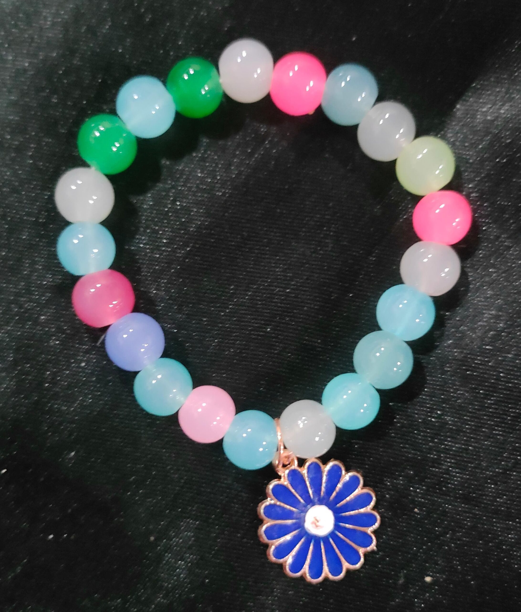 Sunflower Blue Crystal Bracelet