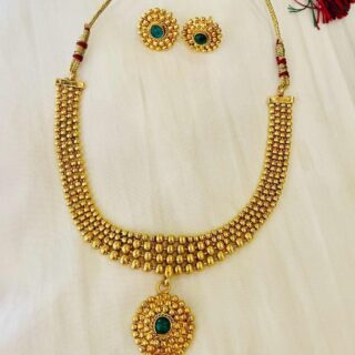 Green Golden Necklace