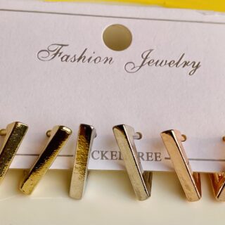 Triangle Baliyan Pack Of 3 Earrings