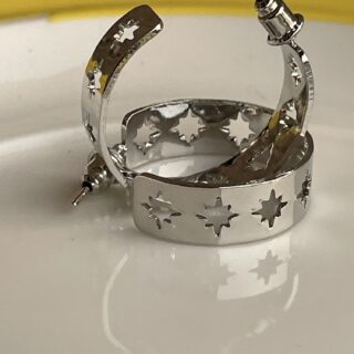 Silver Hoops