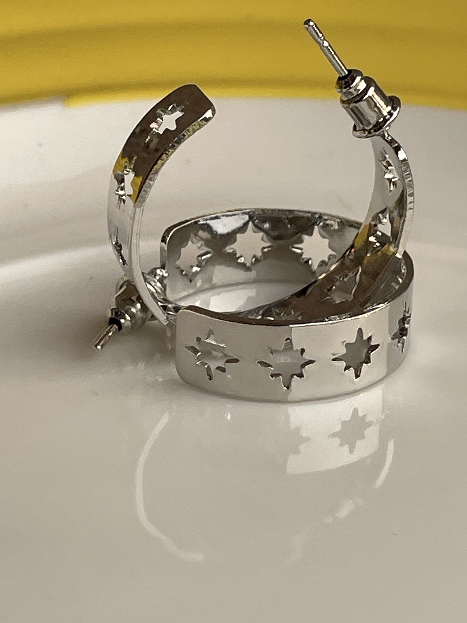 Silver Hoops