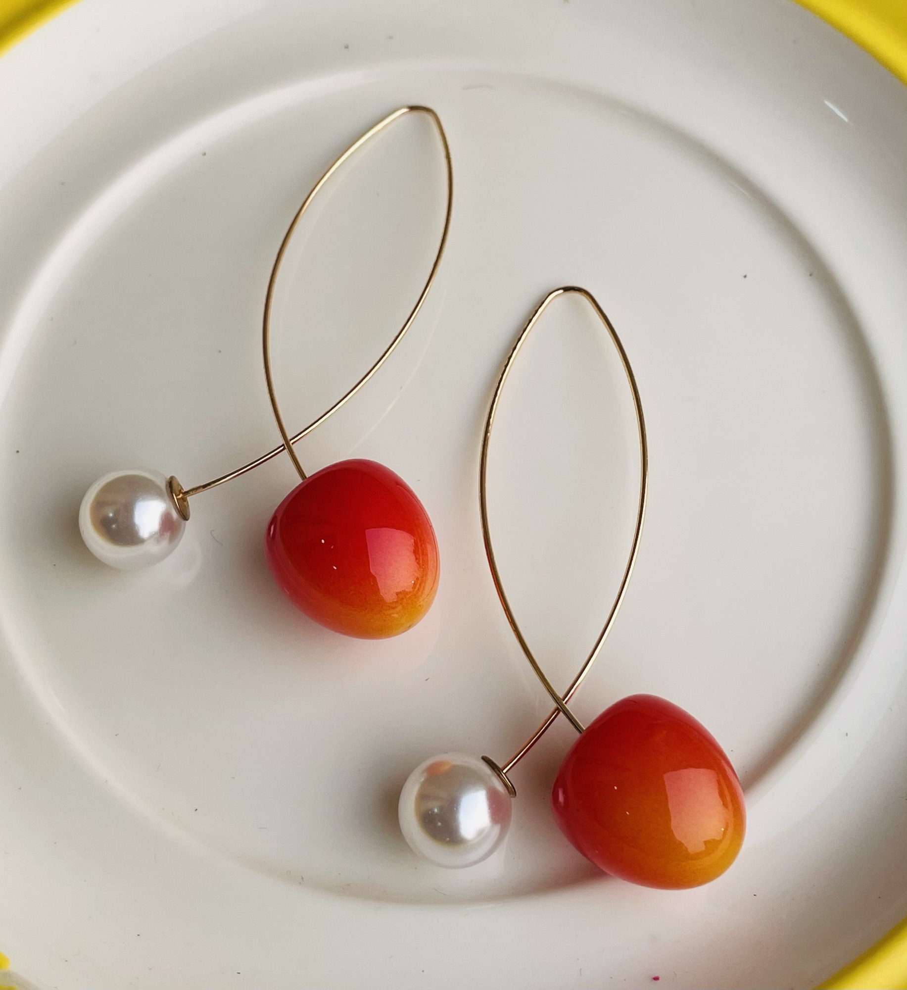 Cherry Long Earrings