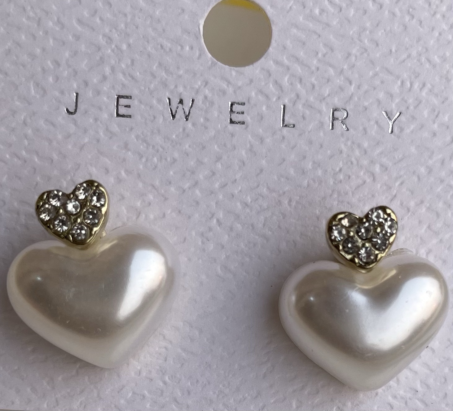 White Heart Studs
