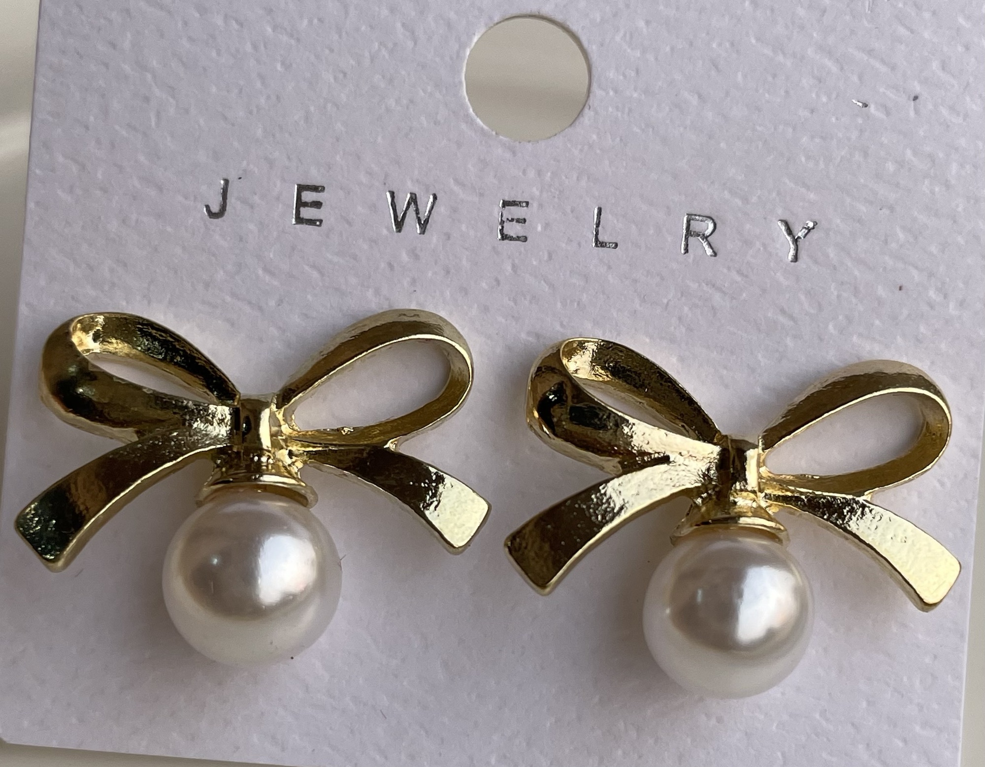 Ribbon Golden Earring