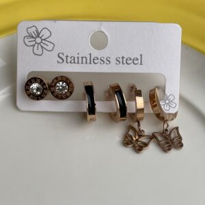 Anti Tarnished Earrings Pack Of 3