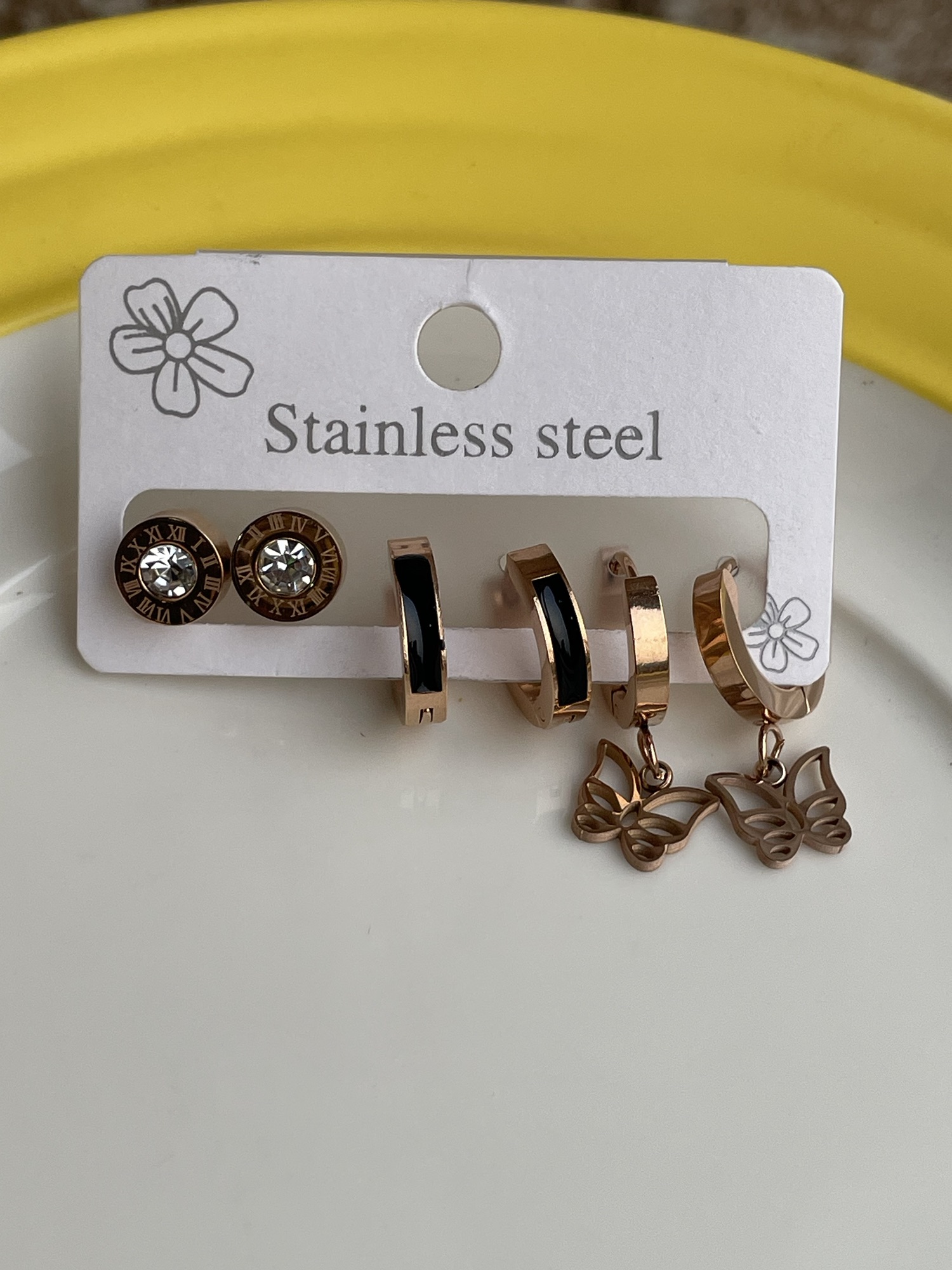 Anti Tarnished Earrings Pack Of 3