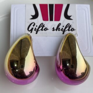Metallic Kaju Earrings