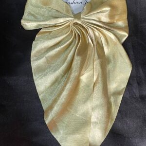 Big Satin Hair Bow Long Tail Clip