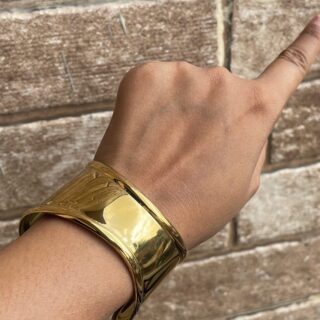 shinning Cuff 18-k Demifine broad Bracelet