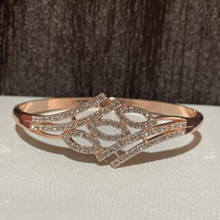 Rose gold platted A D Stone studded bracelet