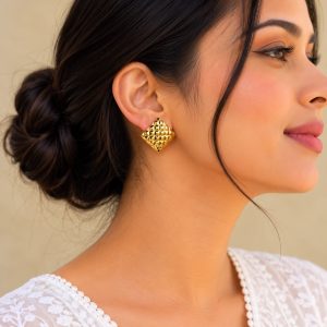 Anti Tarnished  Gold Plated  Earrings